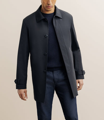 Manteau imperméable court noir - IZAC