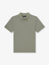 Polo col ouvert kaki - IZAC