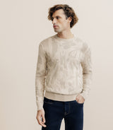 Pull col rond beige - IZAC