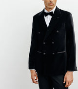 Black velvet city jacket