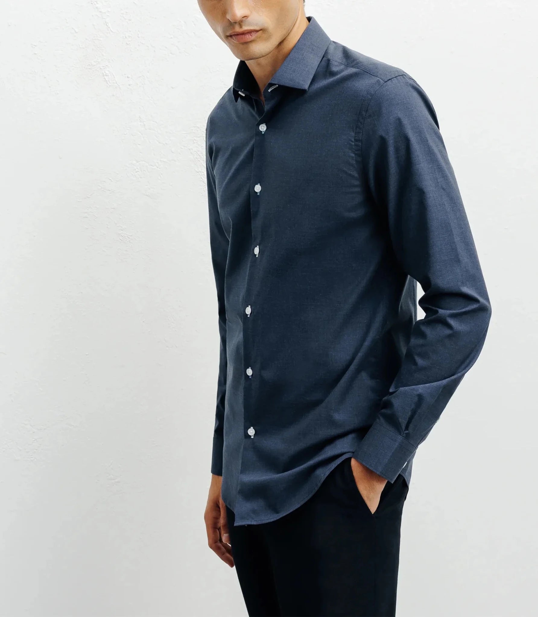Navy printed city shirt