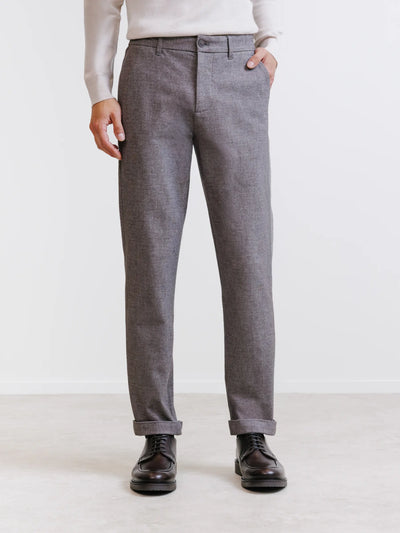 Pantalon flanelle chocolat
