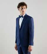 Costume 2 boutons en laine majoritaire bleu