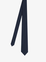 Plain navy tie