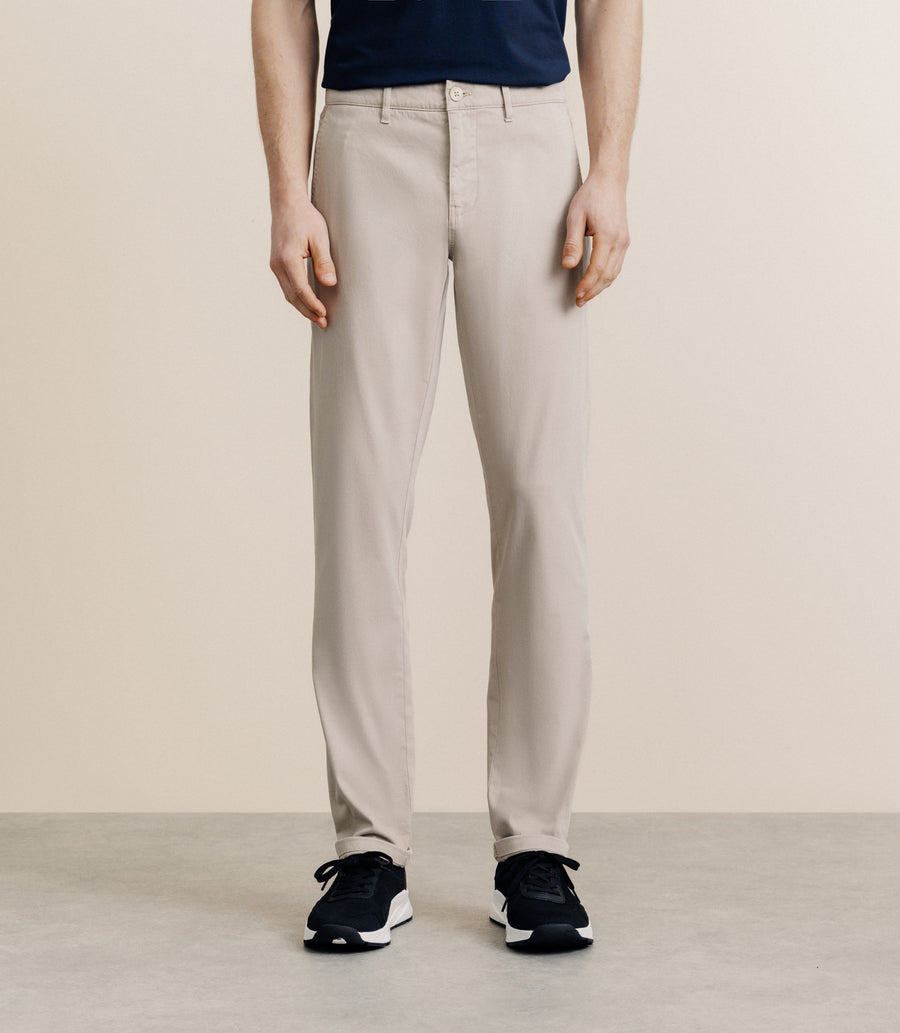 Pantalon imprimé beige