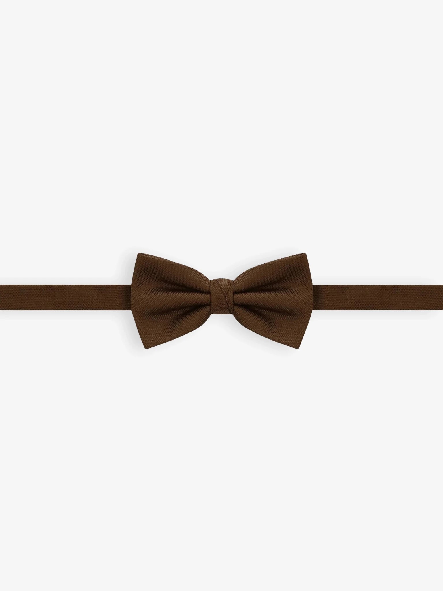 Noeud papillon uni marron - IZAC