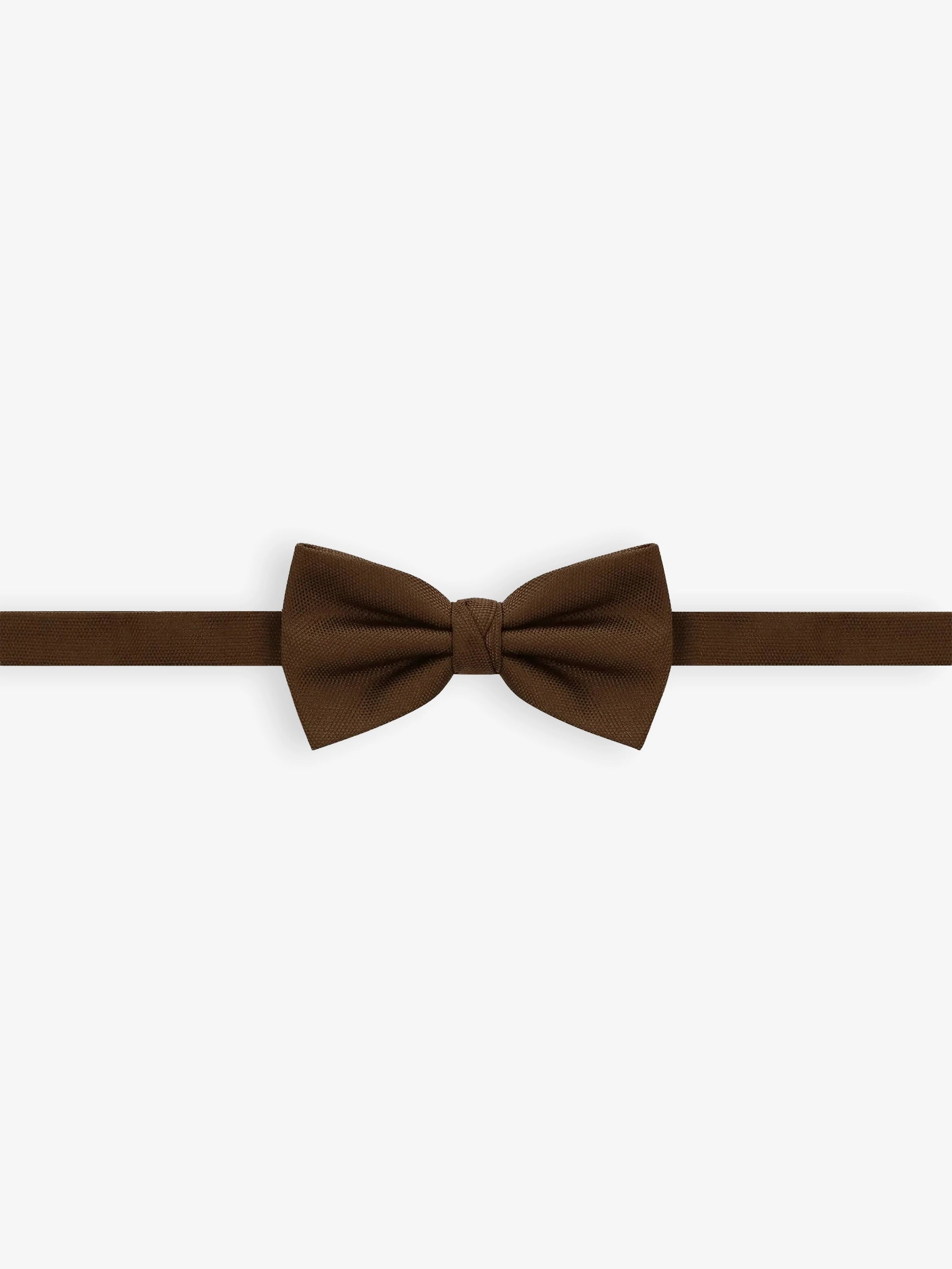 Plain brown bow tie