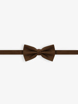 Plain brown bow tie