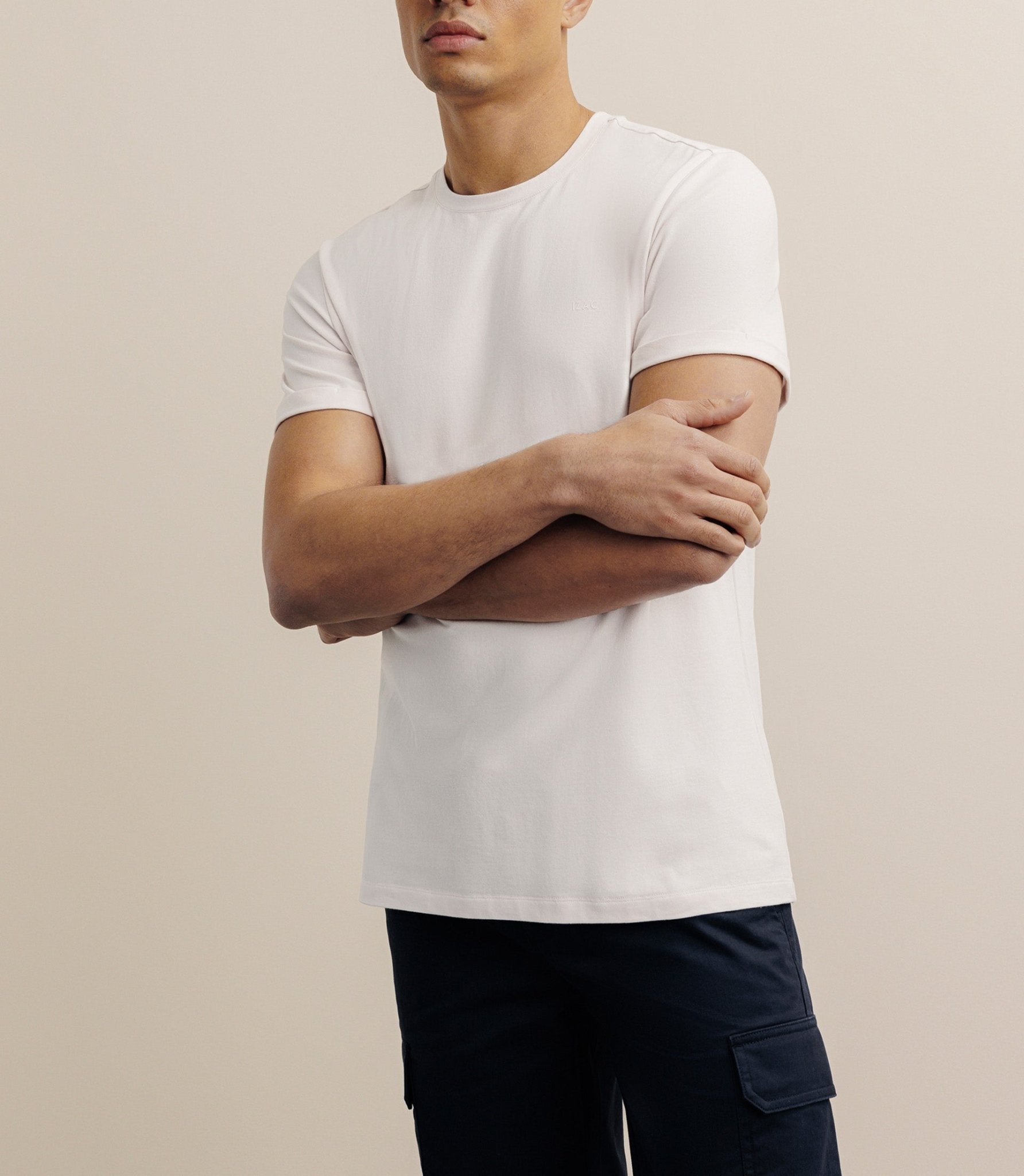 T-shirt col rond rose - IZAC