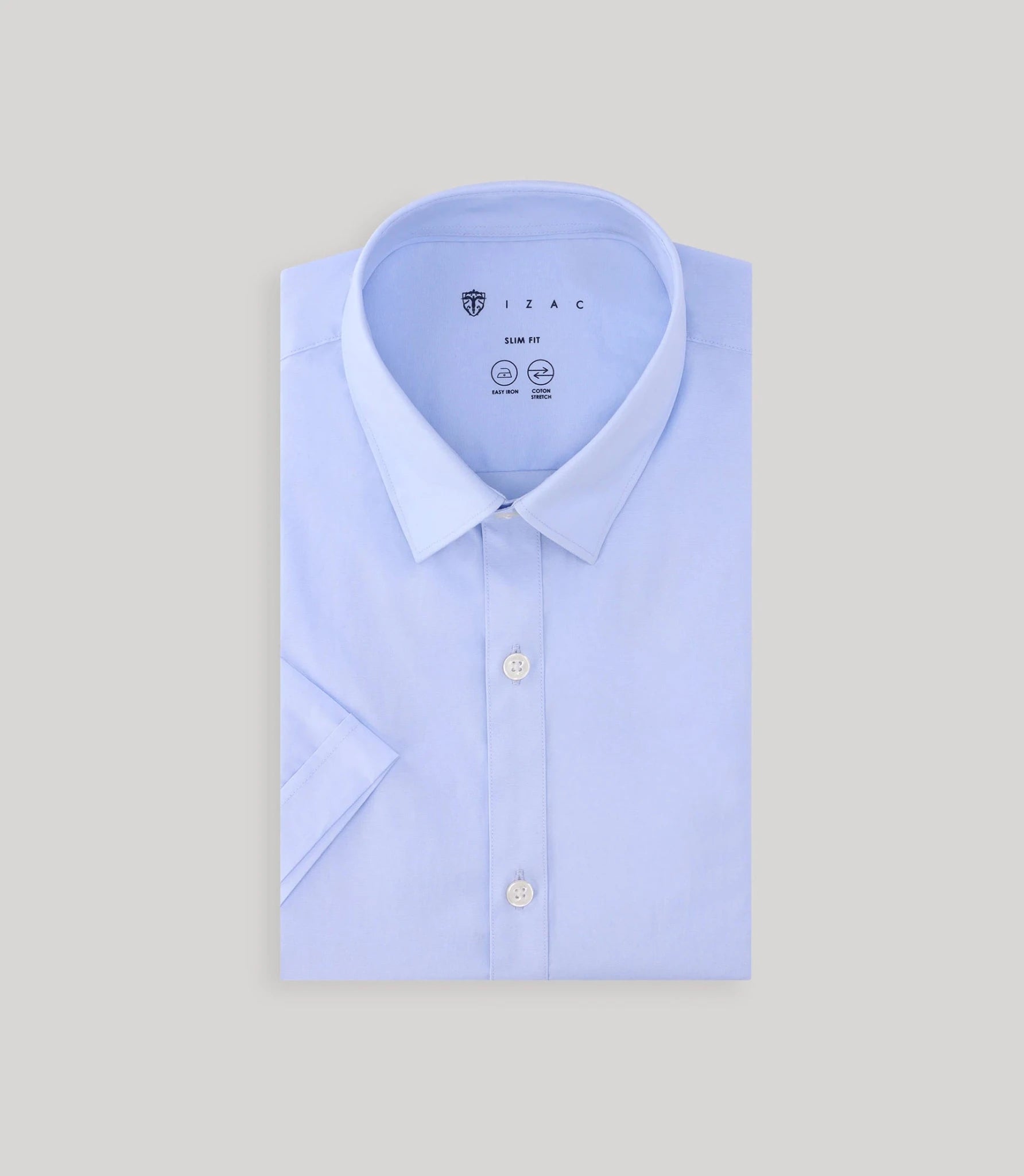 Chemise ville unie ciel - IZAC