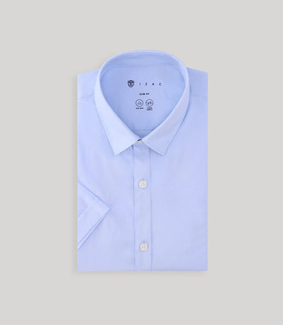 Chemise ville unie ciel - IZAC