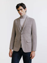 Beige two-button jacket