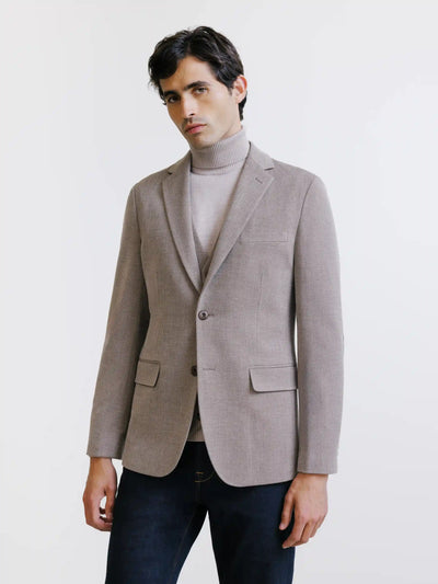 Veste 2 boutons beige