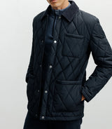 Blouson col chemise marine