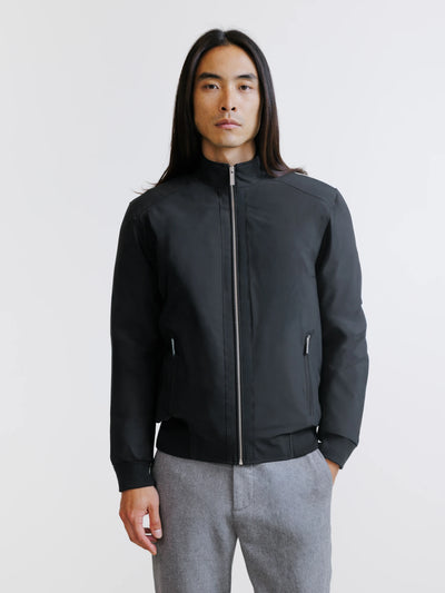 Blouson col montant noir