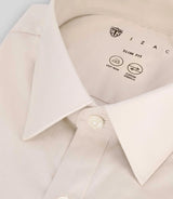 Chemise ville unie beige - IZAC