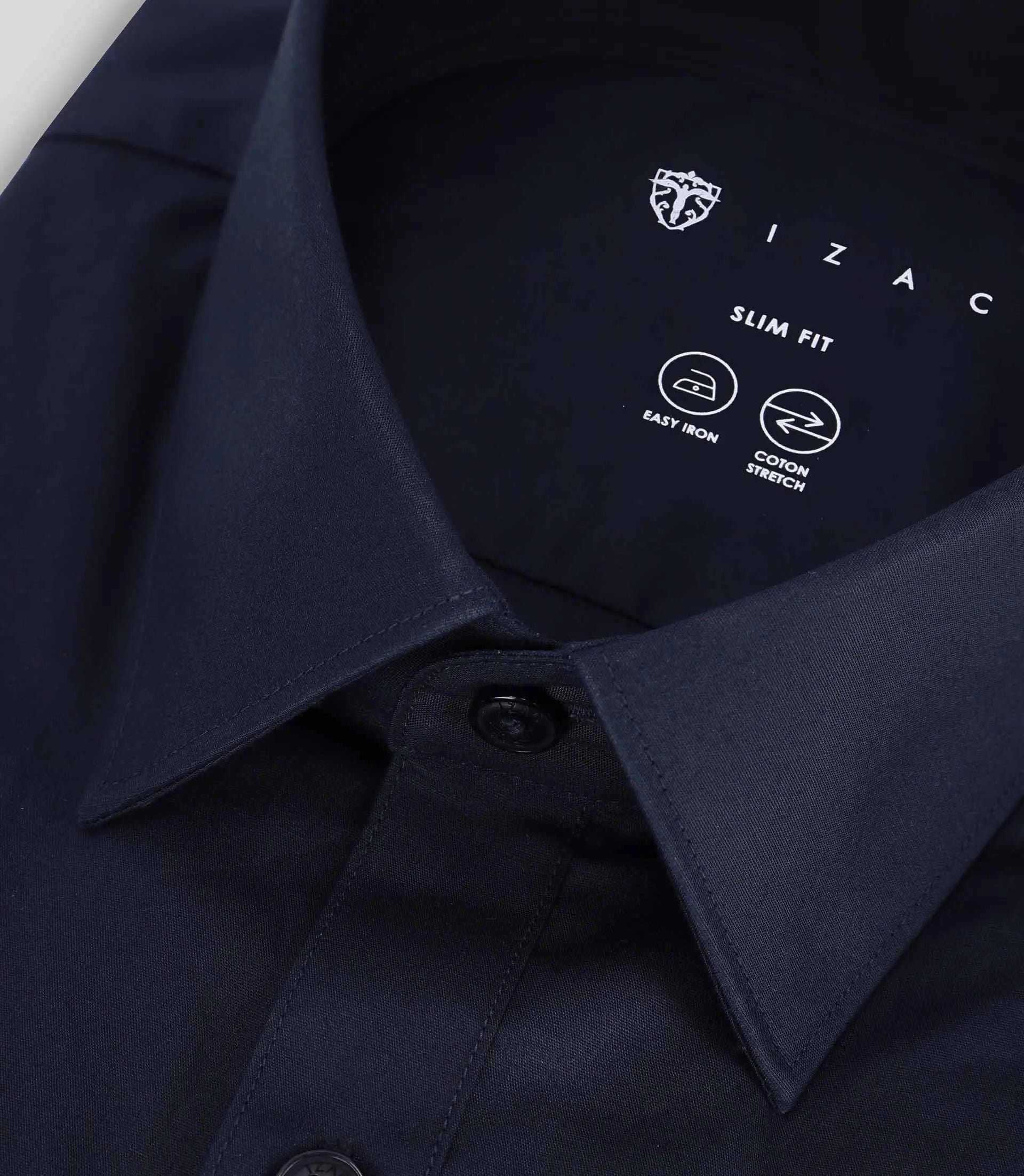 Chemise ville unie marine - IZAC