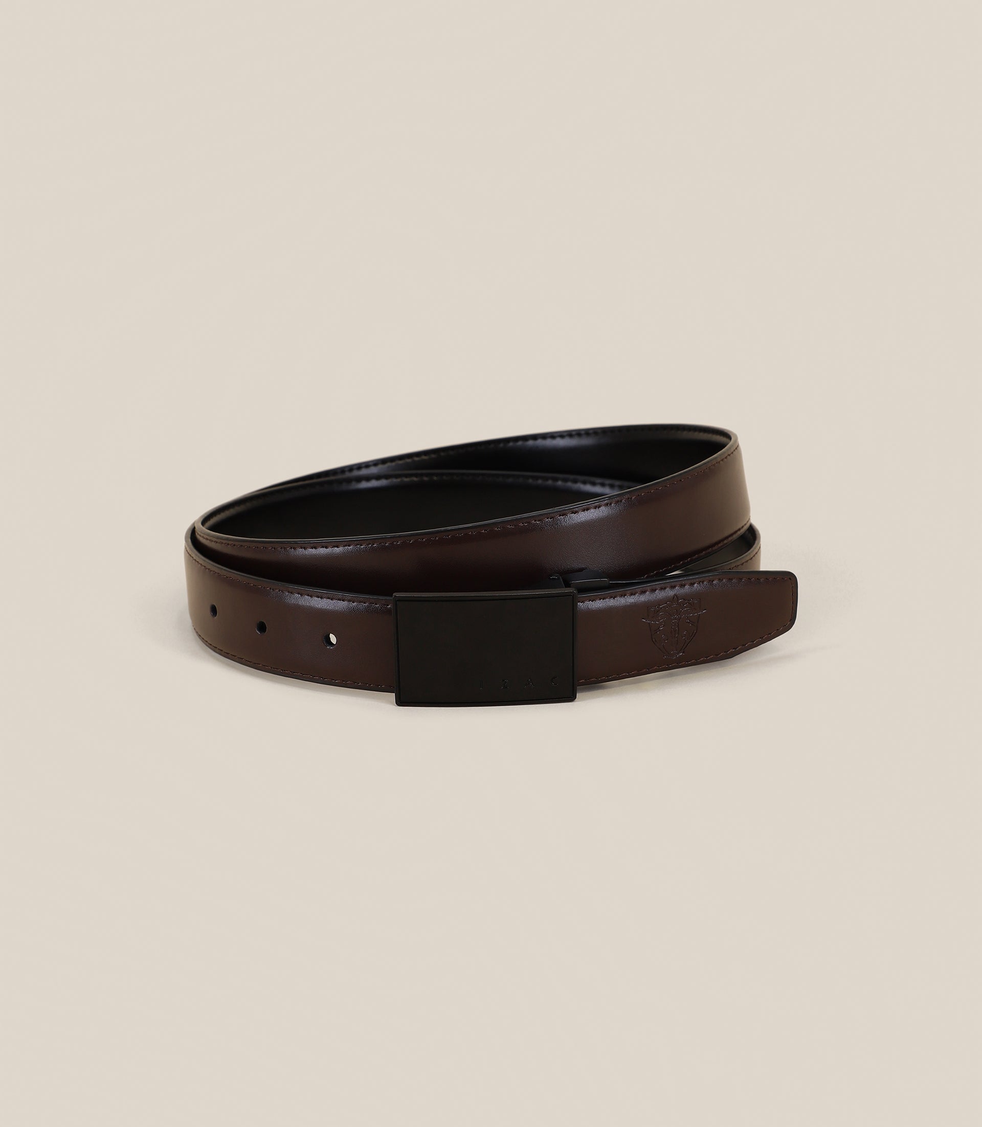 Ceinture réversible ajustable noire