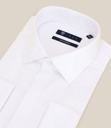 Chemise ville col italien blanche - IZAC