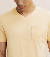 V-neck t-shirt with fishing pocket