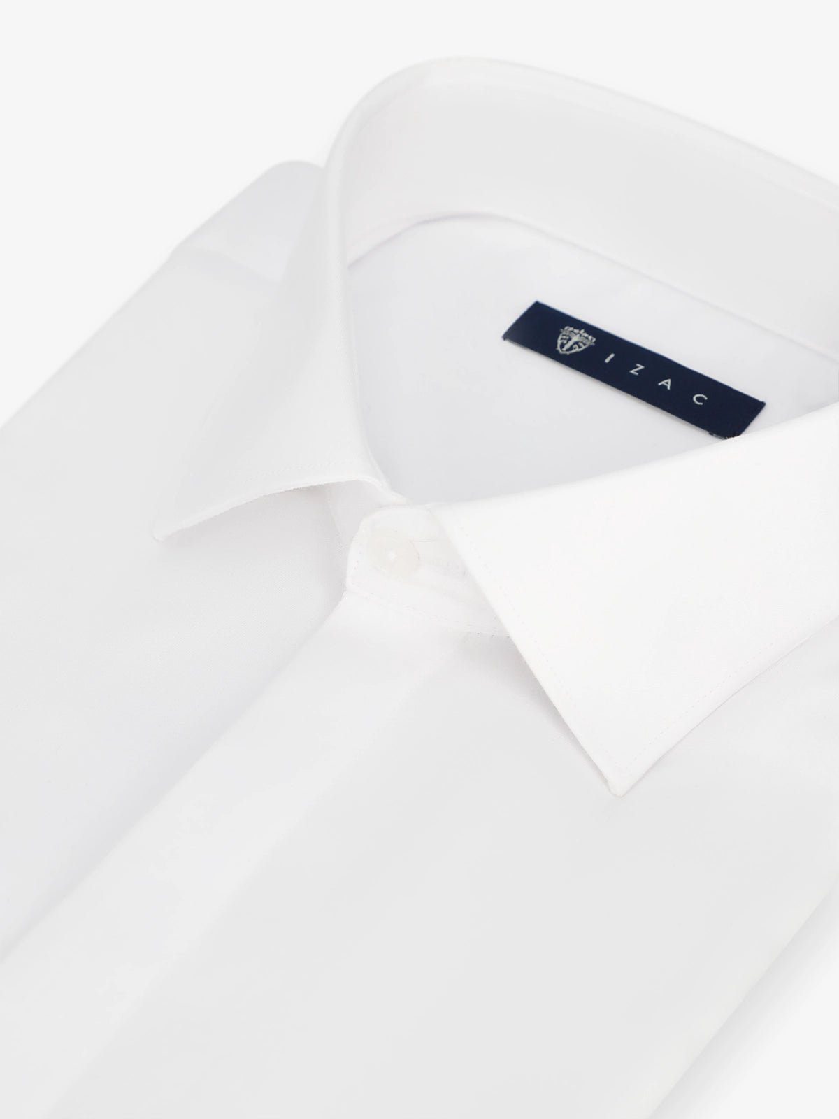 Chemise col italien blanche - IZAC