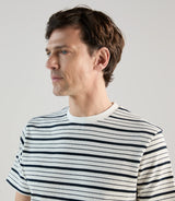 T-shirt à manches courtes rayé marine - IZAC