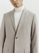 Costume 2 boutons taupe