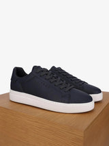 Baskets en cuir noir