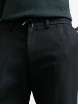 Pantalon ville en flanelle noire - IZAC