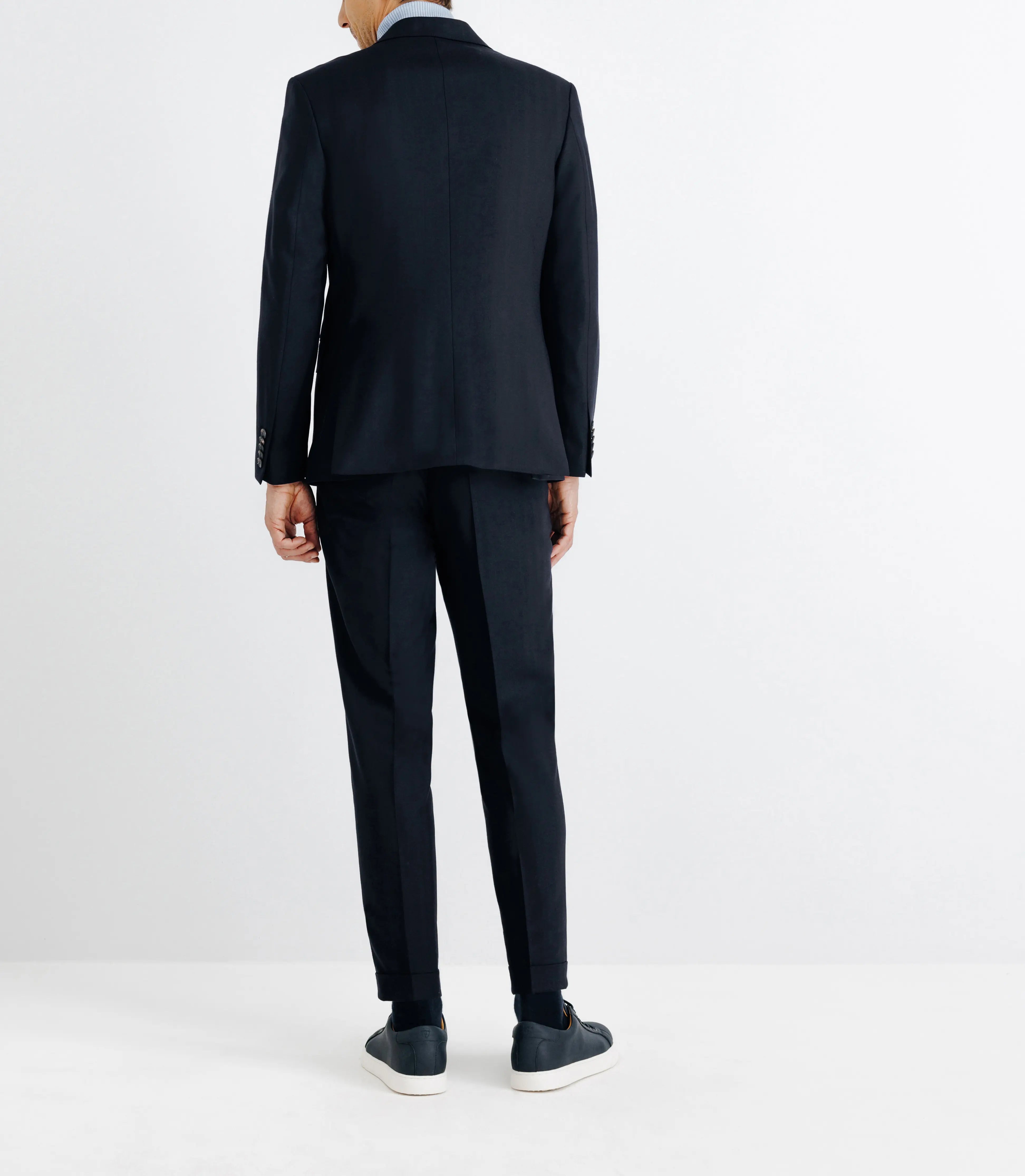 Costume en laine mélangée marine - IZAC