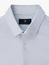Chemise slim en maille jersey denim