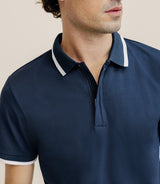 Polo zip marine