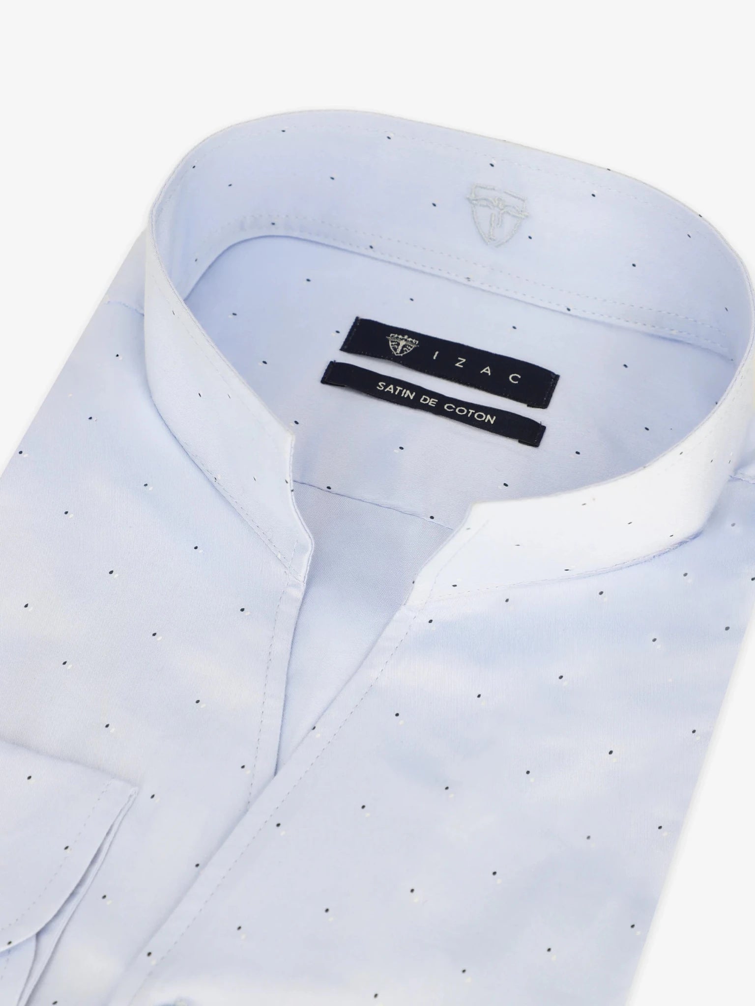 Chemise col philosophe ciel