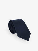 Plain navy tie