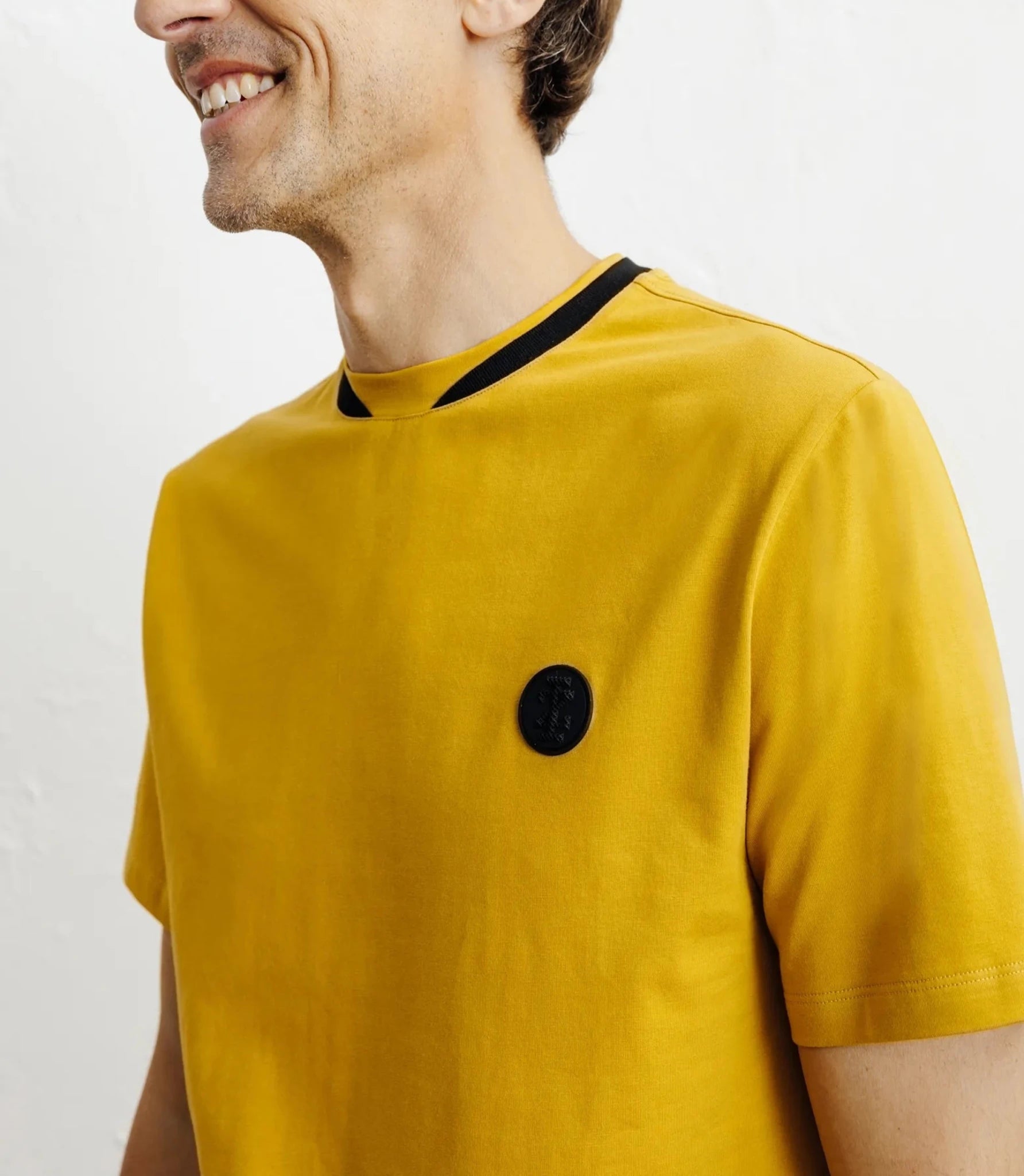 T-shirt col teddy jaune - IZAC