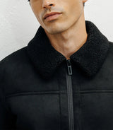 Black bomber jacket