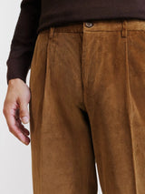 Pantalon en velours camel - IZAC