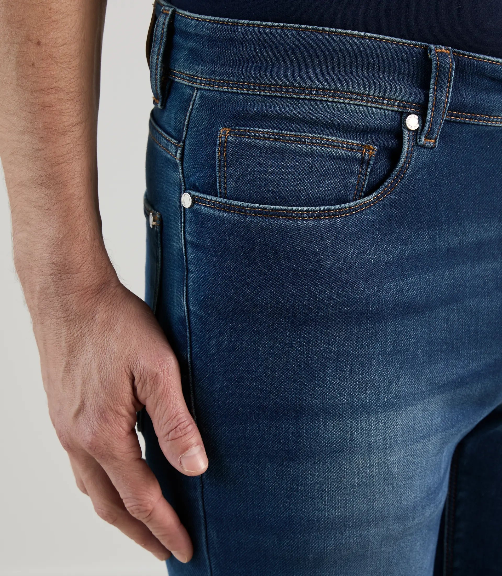 Jean 5 poches stretch bleu moyen - IZAC