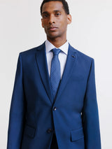 2-button suit, majority wool, blue