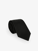 Plain black tie
