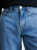 Jean 5 poches regular bleu moyen