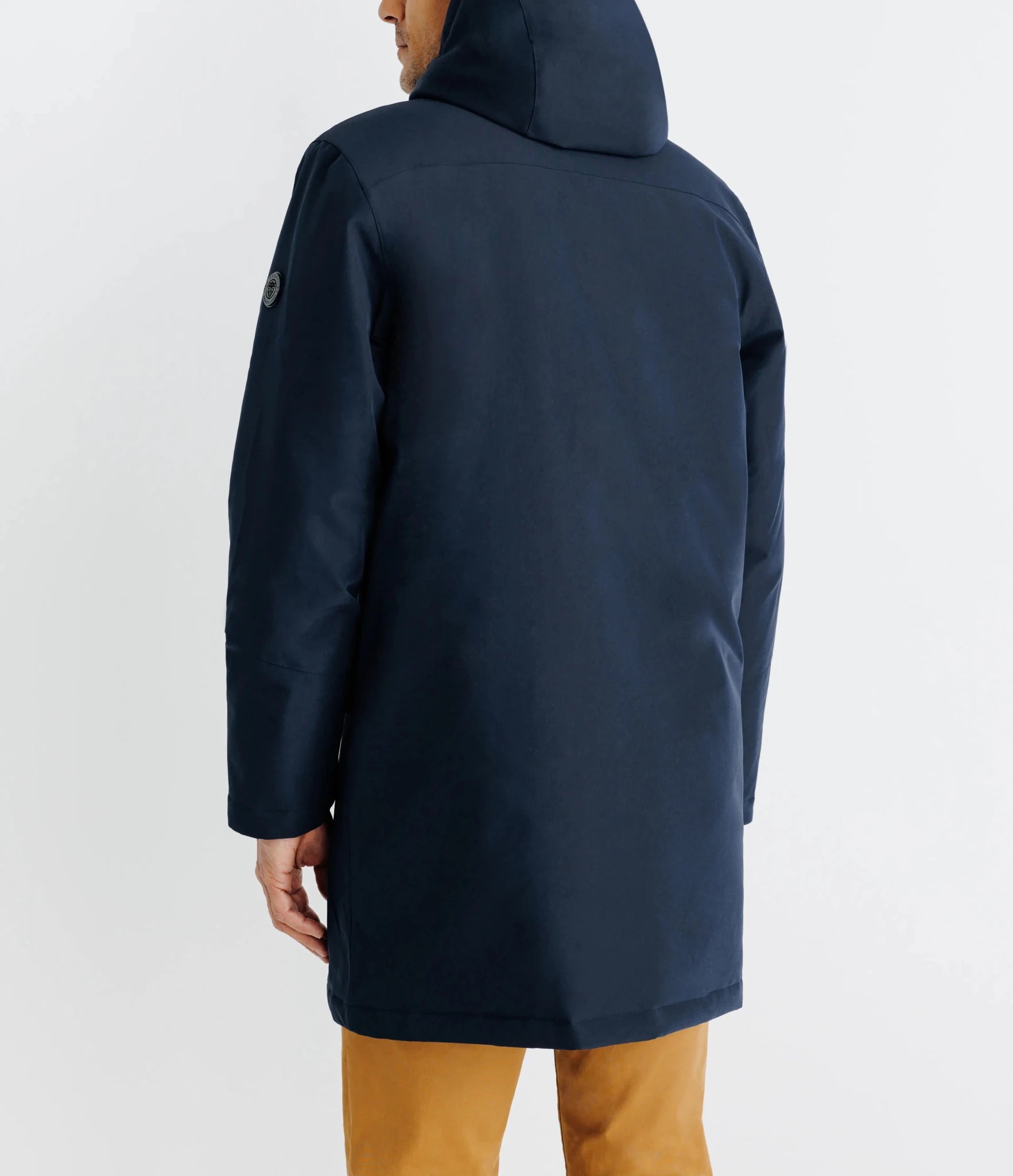 Parka à capuche marine