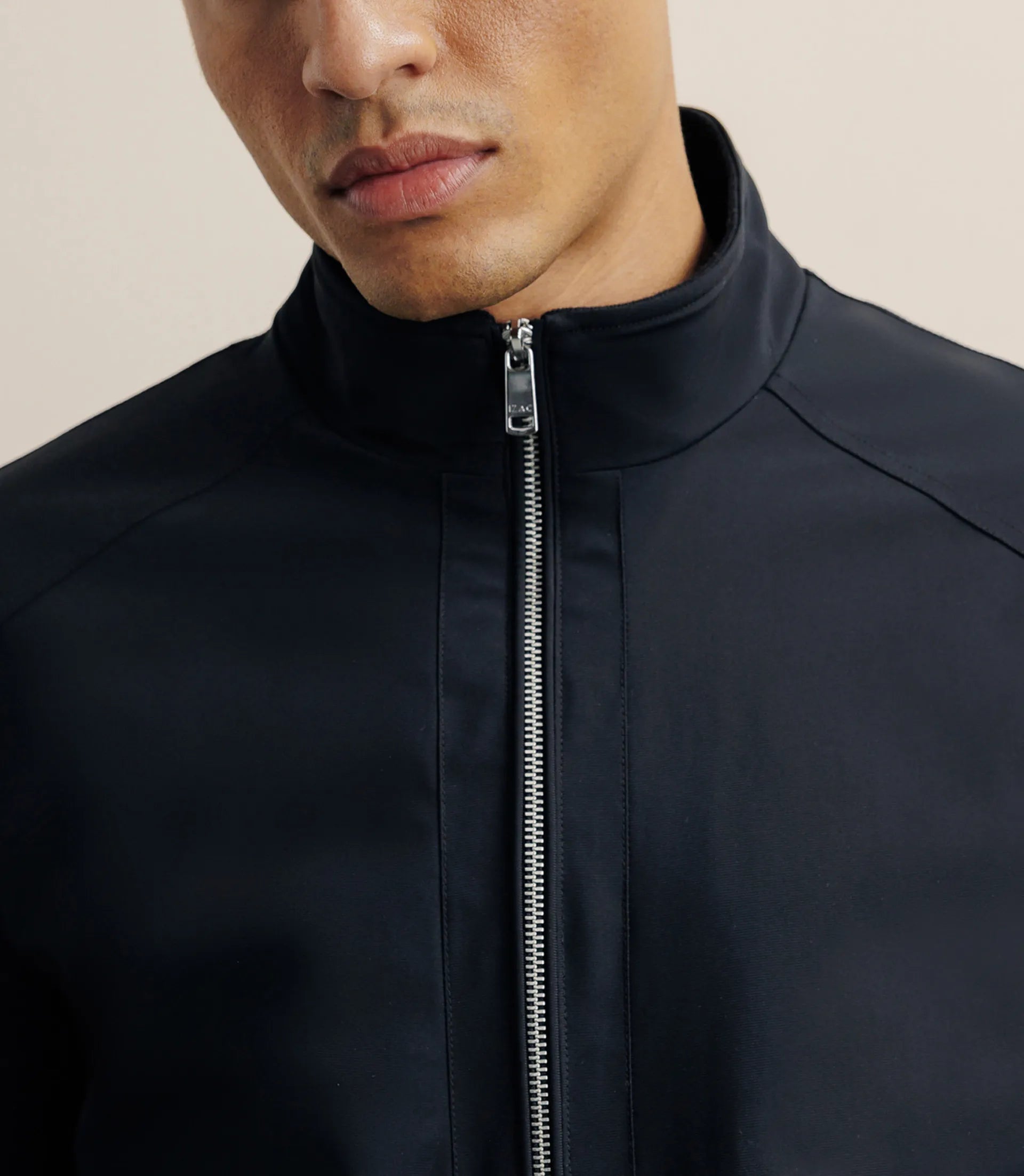 Blouson col montant noir - IZAC