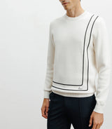 Round-neck sweater ecru