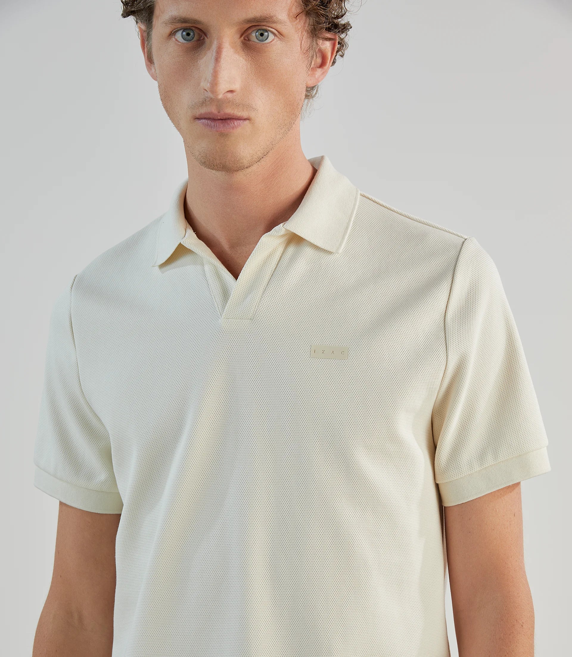 Polo col ouvert écru - IZAC
