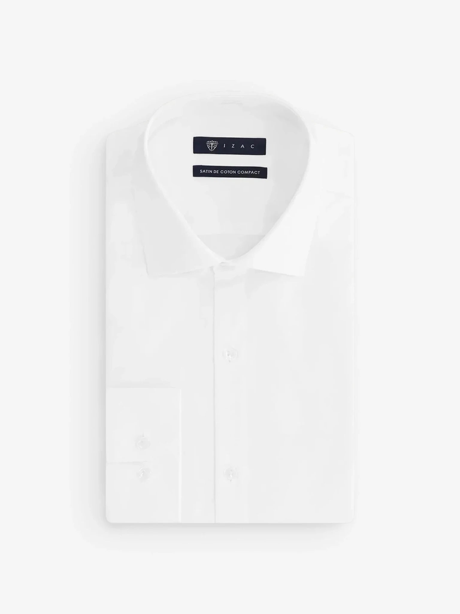 Chemise en satin de coton blanche