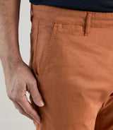 orange chino Bermuda shorts
