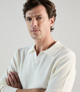 Pull col polo ecru - IZAC