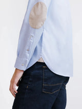 Sky shirt with elbow patches