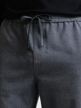 Charcoal elasticated waist trousers
